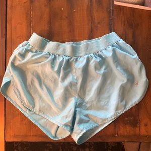 Light blue workout shorts